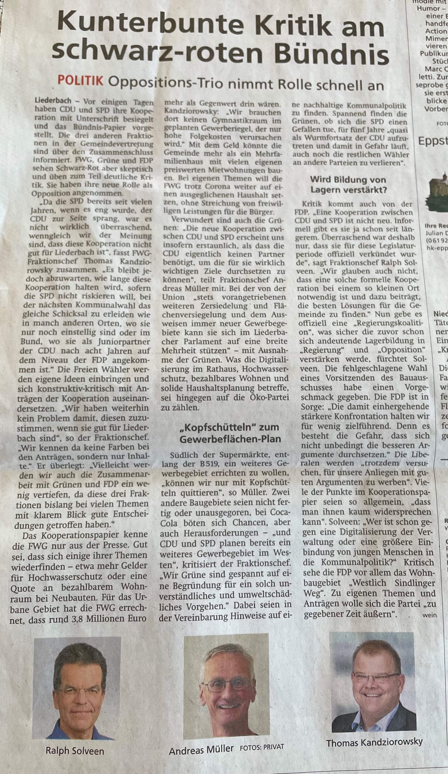 Artikel Höchster Kreisblatt vom 14.06.2021_Kunterbunte_Kritik_am_schwarz-roten_Bündnis
